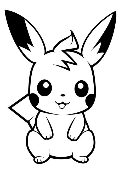 pokemon coloring pages|Pikachu coloring page 